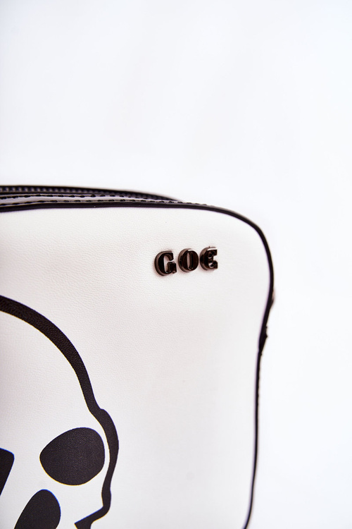 Kožená taška Messenger Ve vzoru GOE ZNJ013 Černobílá