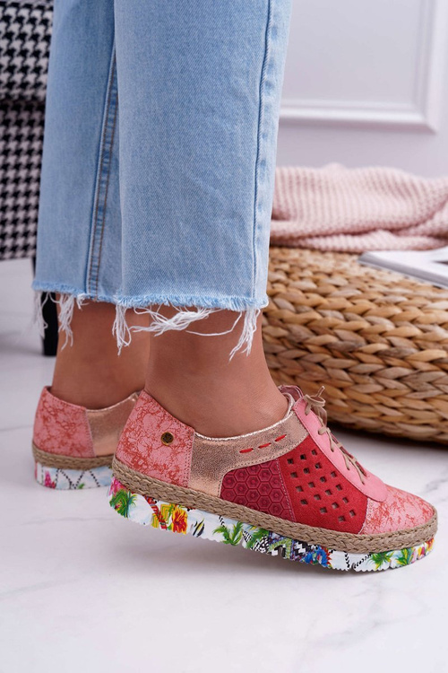 Women's Polobotky Kožené Maciejka Korálové 03339-18