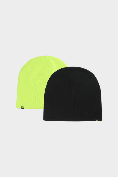 Oboustranná Dětská Čepice Beanie 4F 4FJWAW24ACAPU449-45S Zelená