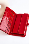 Velká kožená peněženka se magnetem Červené Nereva