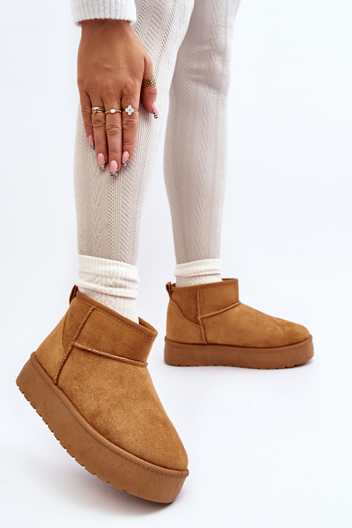 Nízke dámske snehule na platforme Camel Kallins