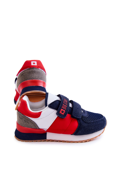 Dětská sportovní obuv Memory Foam Big Star JJ374256 Námořnická modro-červená