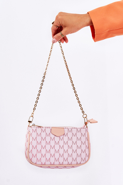 Dámska taška s 3in1 ružovou bormou ružovou farbou