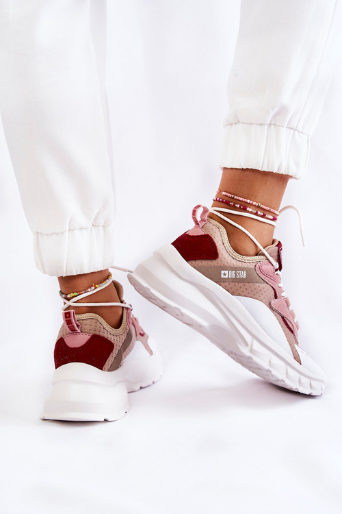 Dámska veľká hviezda KK274055 Športové topánky Beige