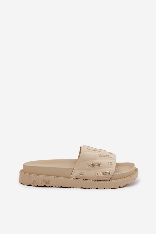 Dámske Sandále Na Platforme Big Star RR274A542 Béžové