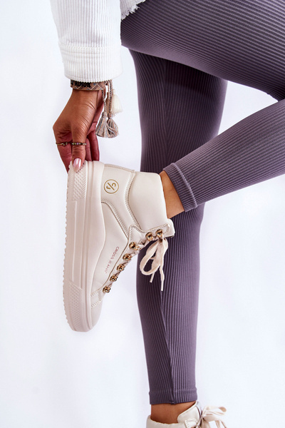 Dámské vysoké tenisky Cross Jeans KK2R4027C Béžove