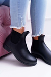 Čierne dámske matné galoshes Nibraso