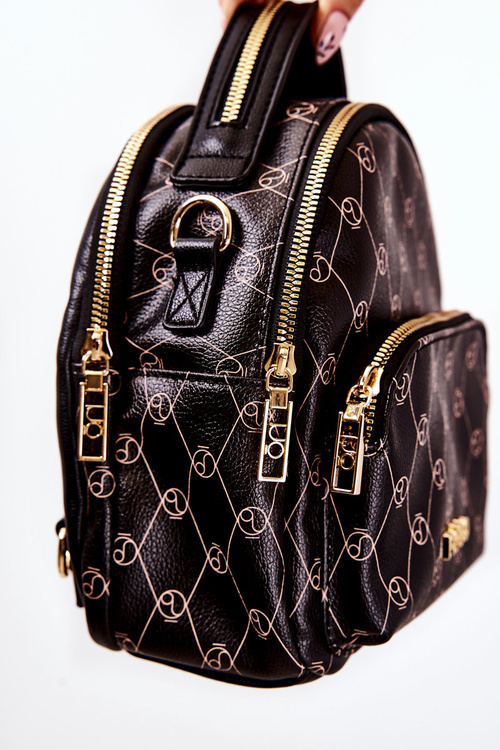 Dámsky kožený batoh NOBO L1341-C020 Čierna