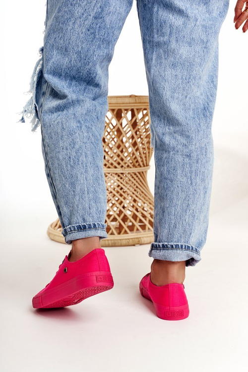 Dámska klasická nízka veľká hviezda AA274013 Fuchsia