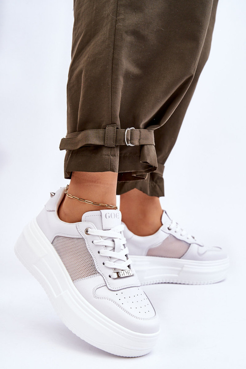 Dámské klasické sportovní boty GOE LL2N4060 Bíle