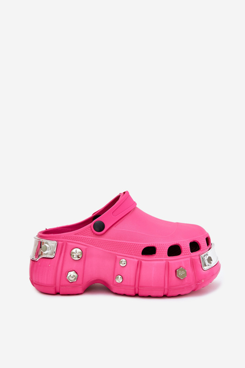 Dámske Šľapky Na Masívnej Platforme Fuksia Korina