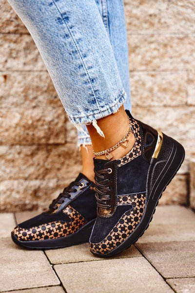 Dámská Sportovní Obuv Sneakers Cerné Metronus