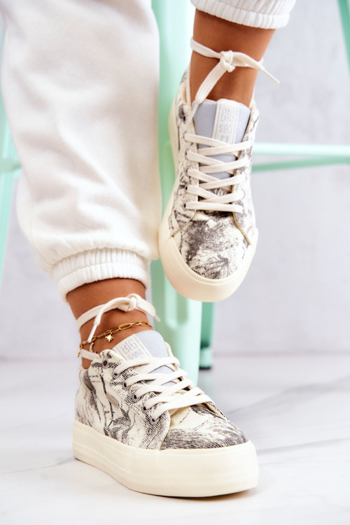 Tenisky Športové topánky Veľká hviezda JJ274541 Svetelná béžová