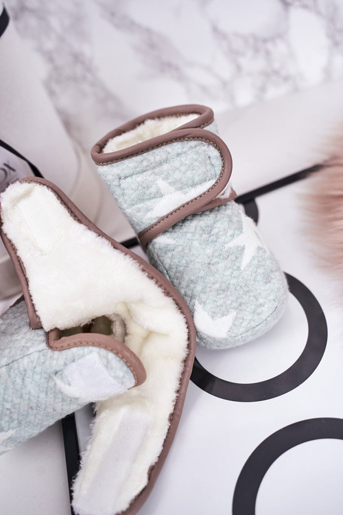 Dětské Hřejivé Pantofle S Hvězdami Modré Cupcake