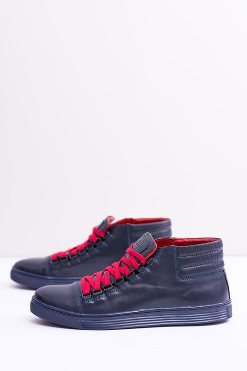 Pánske kožené tenisky Navy modré torres