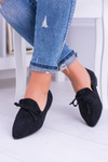 Lu Boo Black Ballerinas v Spitz Lordy Suede Feliciano