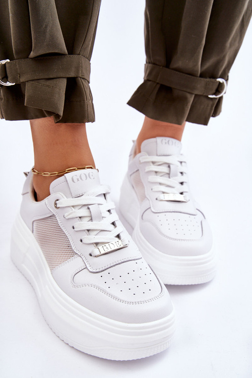 Dámské klasické sportovní boty GOE LL2N4060 Bíle