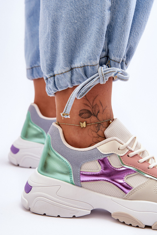 Dámské šněrovací tenisky Béžovo-zelená Cortes