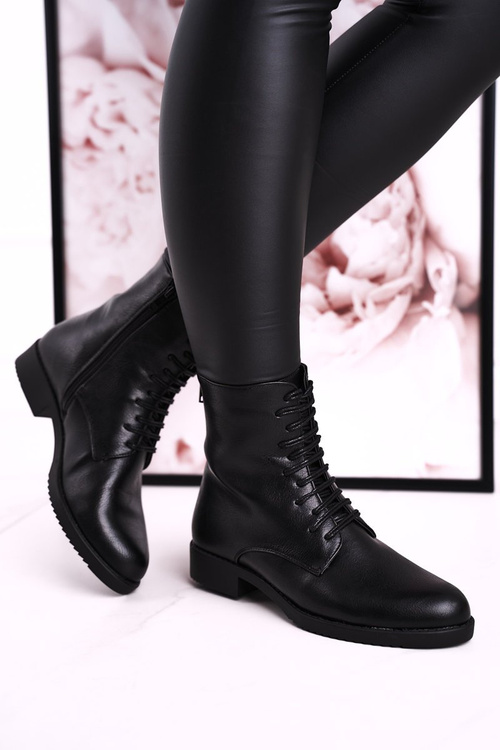 Klasické Dámské Teplé Boty Dekorativní Zip Černé Simple