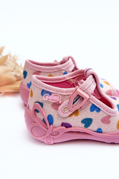 Sandals Papcie Heart Befado 213P140 ružové