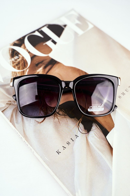 Sluneční Brýle Zlaté Prius PR-V43 Černé Přechod