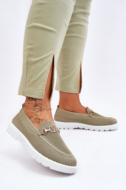 Sklz-on dámske sklz-on tenisky s ozdobou Green Alena