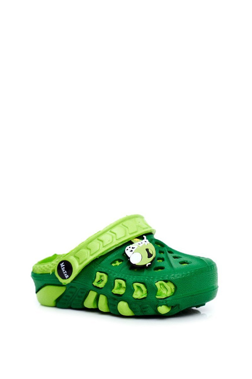 Dětské žabky Pěnové Kroks Zelená Letadlo Donald