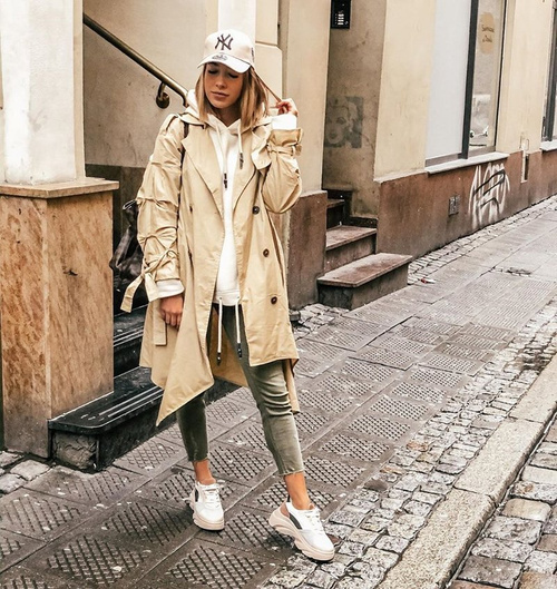 Dámská Sportovní Obuv se silnou Podrážkou béžové Cardamon