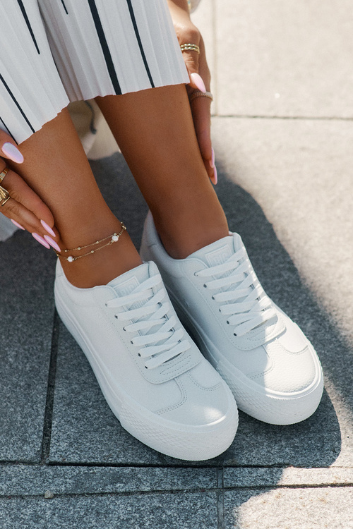 Dámske Tenisky Na Platforme Big Star RR274337 Biele