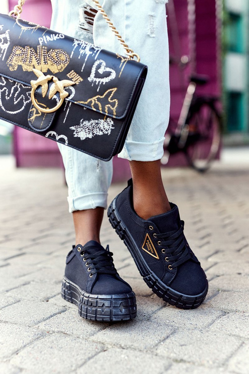 Dámské Tenisky Na Platformě Černé Big City Life