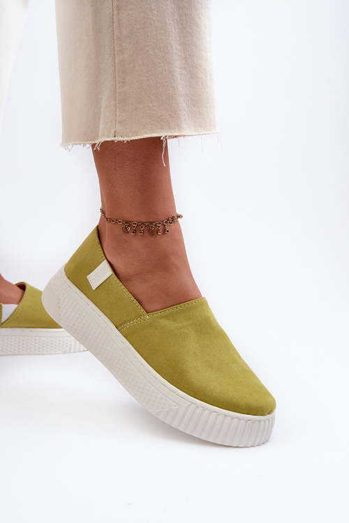 Dámske tenisky na platforme NN276008 s pamäťovou penou Limetkové