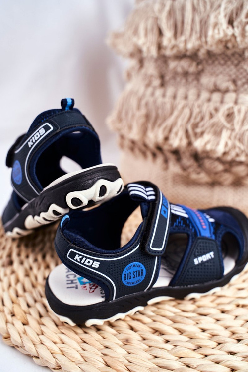 Dětská sandály Big Star na Suchý Zip tmavě modré FF374211