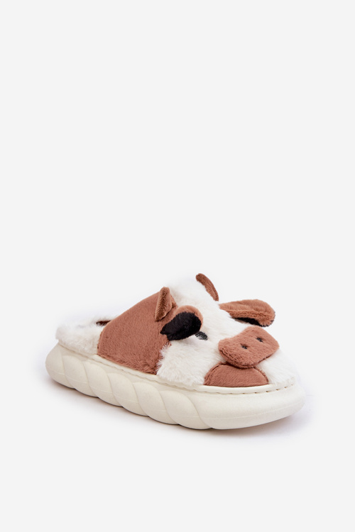 Kožené Papuče Krávy Dámske Hnedé Remiola