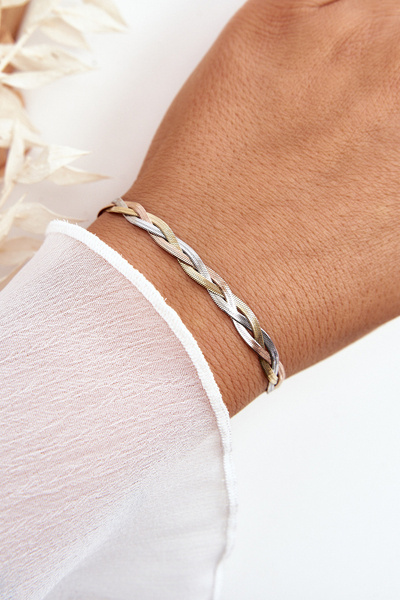 Elegantná opletená viacfarebná taška