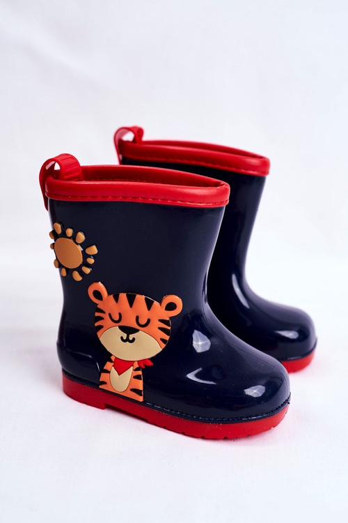 Detský gumový galoshes námorný tiger