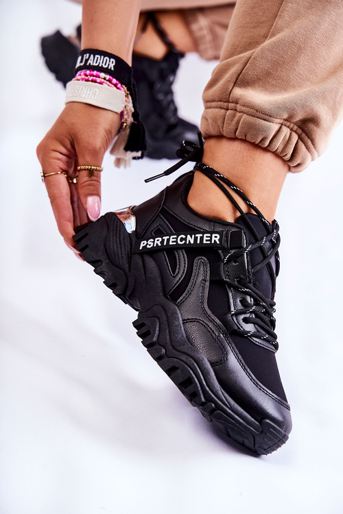 Dámske tenisky Športové topánky Čierne šeron