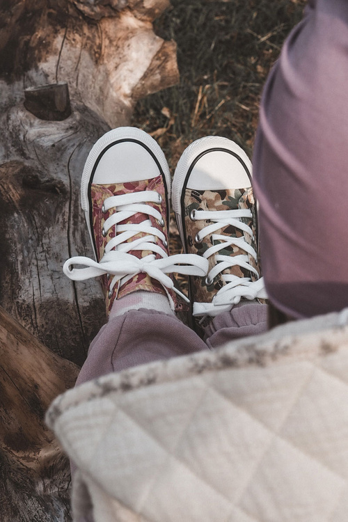 Detské vysoké tenisky pre ružovo-žltý posúvač Filimon