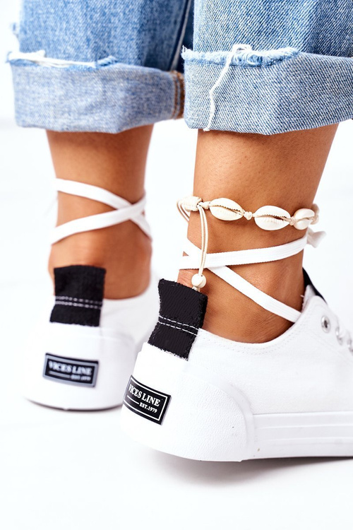 Ženské klasické biele moje sľuby tenisky