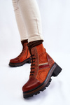 Maciejka ploché kožené topánky 05624-08 Orange-Brown