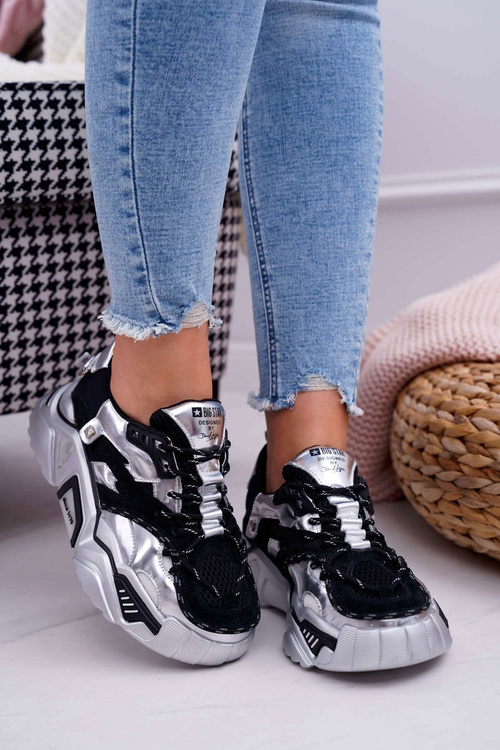 Dámská Sportovní Obuv Big Star od Daniel Lopez černé stříbrné FF274A527