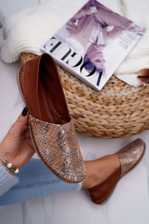 Dámske hnedé balerinas Maciejka 1930a-29/00-6