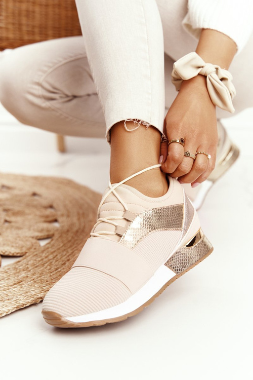 Dámská Sportovní Obuv Sneakersy Béžová-Zatá Netta