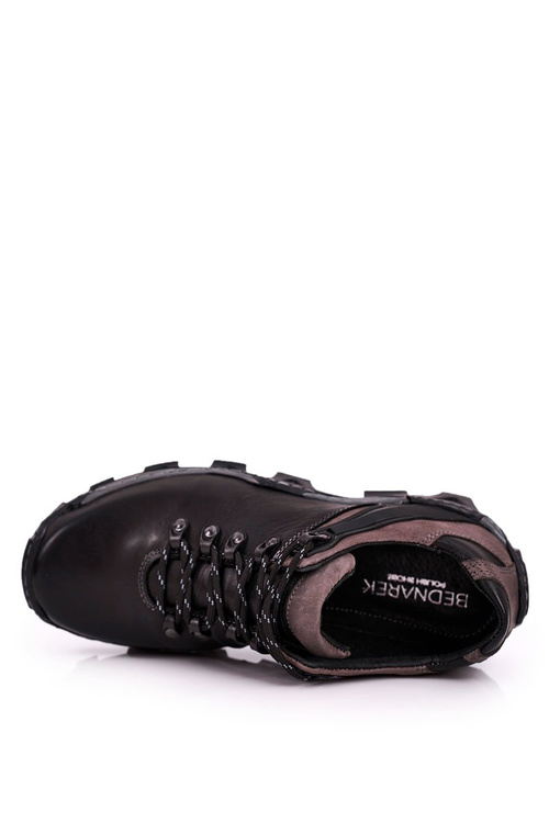 Pánské Trekové Boty Kožené BEDNAREK černé