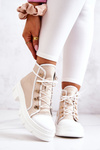 Letty béžové a biele kožené topánky