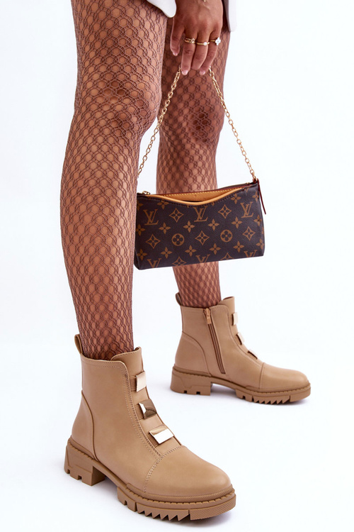 Azulenn Flat -Heed Kožené topánky