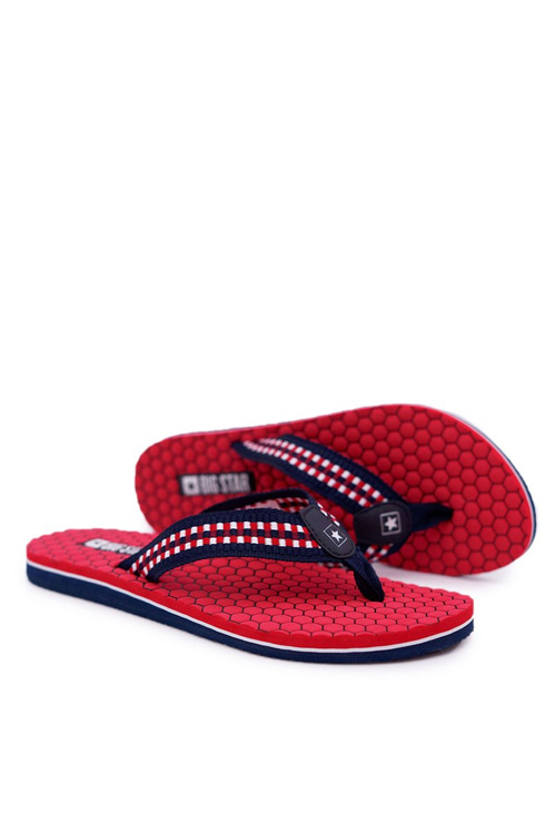 Ženské flip -flops Big Star DD274A252 červená