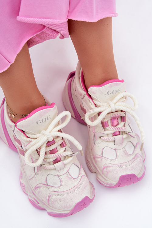 Dámské Kožené Tenisky GOE RR2N4038 Růžové