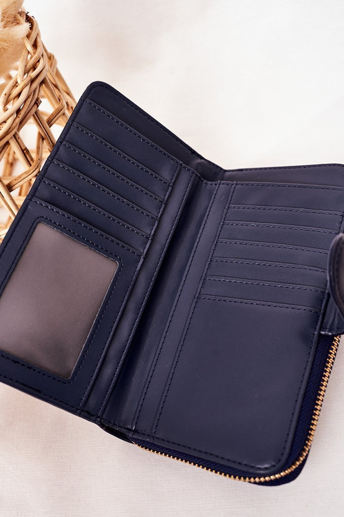 Velká Dámská Peněženka S Kapsou Tmavě Modrá
