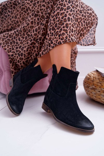 Dámské Kotníkové Boty Černé Nicole 2419