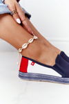 Dámska veľká hviezda HH276008 ESPADrilles Navy-WHITE
